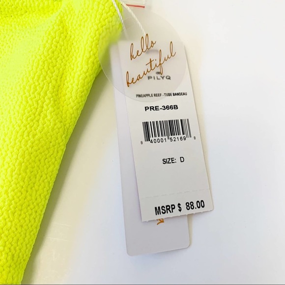 PilyQ Pineapple Reef Bikini Set D Cup & L bottoms - Picture 7 of 11